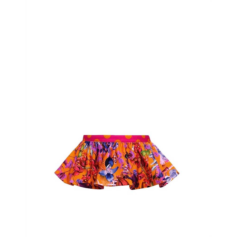 NEW LIA SAHARA women's reversible ruffle belt in orchid rush + fuchsia & orange